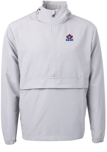 Cutter and Buck Toronto Blue Jays Mens Grey Cooperstown Charter Eco Pullover Jackets