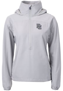 Cutter and Buck Washington Nationals Womens Grey Cooperstown Charter Eco Pullover