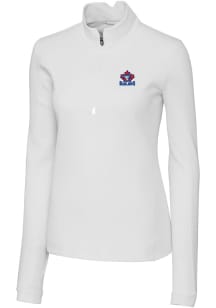 Cutter and Buck Toronto Blue Jays Womens White Cooperstown Traverse Qtr Zip