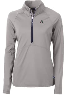 Cutter and Buck Arizona Diamondbacks Womens Grey Cooperstown Adapt Eco Qtr Zip