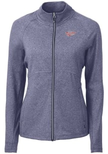 Cutter and Buck Minnesota Twins Womens Navy Blue Cooperstown Adapt Eco Knit Light Weight Jacket