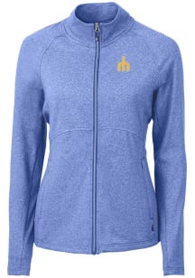 Cutter and Buck Seattle Mariners Womens Blue Cooperstown Adapt Eco Knit Light Weight Jacket