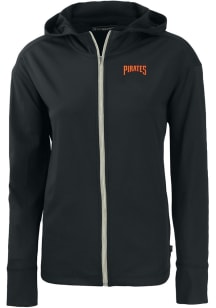 Cutter and Buck Pittsburgh Pirates Womens Black Cooperstown Daybreak Light Weight Jacket