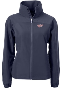 Cutter and Buck Minnesota Twins Womens Navy Blue Cooperstown Charter Eco Light Weight Jacket