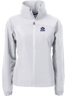 Cutter and Buck Toronto Blue Jays Womens Grey Cooperstown Charter Eco Light Weight Jacket
