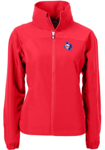 Cutter and Buck Texas Rangers Womens Red Cooperstown Charter Eco Light Weight Jacket