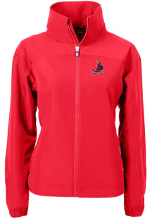 Cutter and Buck St Louis Cardinals Womens Red Cooperstown Charter Eco Light Weight Jacket