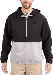 Cutter and Buck Arkansas Razorbacks Mens Black Charter Eco Pullover Jackets