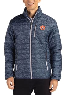 Cutter and Buck Auburn Tigers Mens Navy Blue Rainier PrimaLoft Printed Filled Jacket