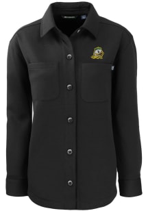 Cutter and Buck Oregon Ducks Womens Black Roam Shirt Light Weight Jacket