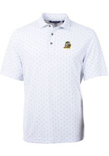 Cutter and Buck Oregon Ducks White Virtue Eco Pique Tile Big and Tall Polo