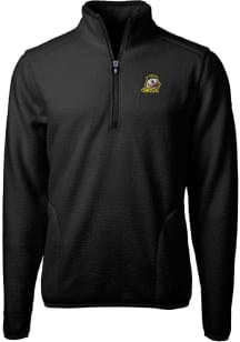 Cutter and Buck Oregon Ducks Mens Black Cascade Sherpa Long Sleeve Qtr Zip Pullover