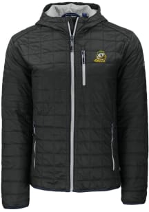Cutter and Buck Oregon Ducks Mens Black Rainier PrimaLoft Hooded Filled Jacket