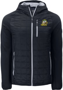 Cutter and Buck Oregon Ducks Mens Black Rainier PrimaLoft Hybrid Medium Weight Jacket