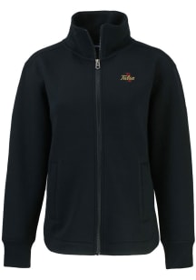 Cutter and Buck Tulsa Golden Hurricane Womens Black Roam Light Weight Jacket