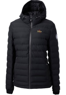 Cutter and Buck Tulsa Golden Hurricane Womens Black Mission Ridge Repreve Filled Jacket