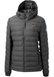 Cutter and Buck Tulsa Golden Hurricane Womens Grey Mission Ridge Repreve Filled Jacket