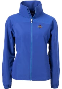 Cutter and Buck Tulsa Golden Hurricane Womens Blue Charter Eco Light Weight Jacket