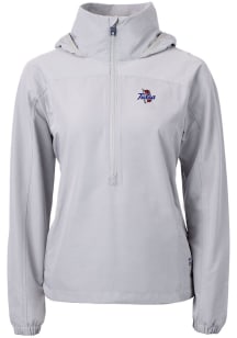 Cutter and Buck Tulsa Golden Hurricane Womens Grey Charter Eco Pullover