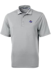 Cutter and Buck Tulsa Golden Hurricane Grey Virtue Eco Pique Big and Tall Polo