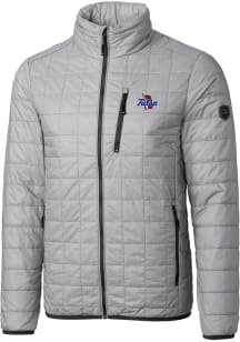 Cutter and Buck Tulsa Golden Hurricane Mens Grey Rainier PrimaLoft Big and Tall Lined Jacket