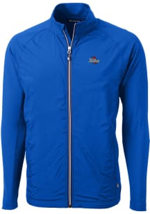 Cutter and Buck Tulsa Golden Hurricane Mens Blue Adapt Eco Light Weight Jacket