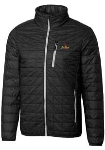 Cutter and Buck Tulsa Golden Hurricane Mens Black Rainier PrimaLoft Filled Jacket