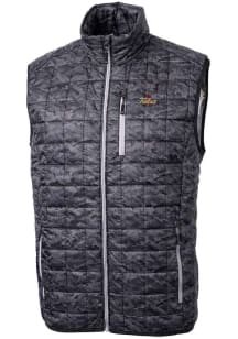 Cutter and Buck Tulsa Golden Hurricane Mens Black Rainier PrimaLoft Printed Sleeveless Jacket