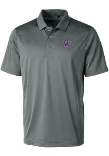 Cutter and Buck Washington Huskies Grey Prospect Big and Tall Polo