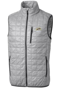 Cutter and Buck Western Michigan Broncos Big and Tall Grey Rainier PrimaLoft Mens Vest