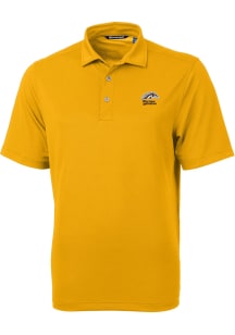 Cutter and Buck Western Michigan Broncos Mens Gold Virtue Eco Pique Short Sleeve Polo