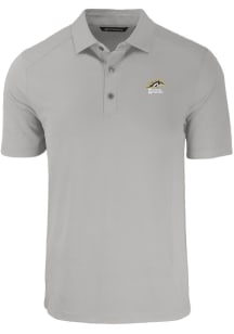 Cutter and Buck Western Michigan Broncos Mens Grey Forge Recycled Short Sleeve Polo