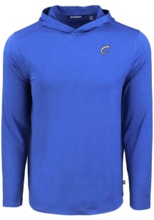 Cutter and Buck Columbus Clippers Mens Blue Coastline Eco Long Sleeve Hoodie