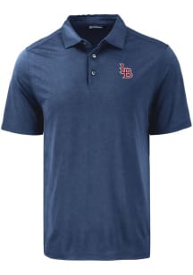 Cutter and Buck Louisville Bats Mens Navy Blue Coastline Eco Short Sleeve Polo