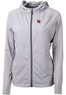 Cutter and Buck Nebraska Cornhuskers Womens Grey Vault Adapt Eco Light Weight Jacket