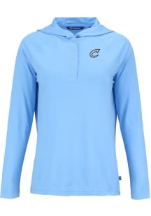 Cutter and Buck Columbus Clippers Womens Light Blue Coastline Eco Hooded Sweatshirt