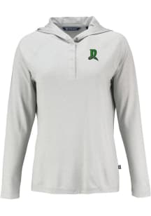 Cutter and Buck Dayton Dragons Womens Grey Coastline Eco Hooded Sweatshirt