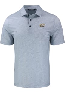 Cutter and Buck Western Michigan Broncos Mens Grey Pike Pebble Short Sleeve Polo
