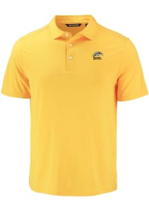 Cutter and Buck Western Michigan Broncos Mens Gold Coastline Eco Short Sleeve Polo