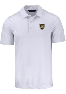 Cutter and Buck Army Black Knights Mens White Prospect Short Sleeve Polo