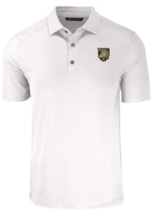 Cutter and Buck Army Black Knights Mens White Forge Short Sleeve Polo