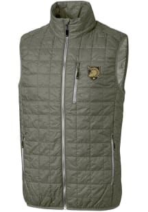 Cutter and Buck Army Black Knights Mens Green Rainier PrimaLoft Sleeveless Jacket