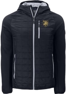 Cutter and Buck Army Black Knights Mens Black Rainier PrimaLoft Hybrid Medium Weight Jacket