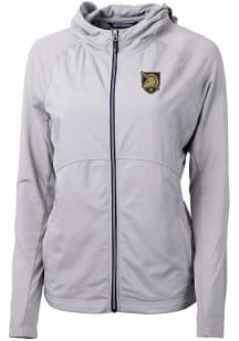 Cutter and Buck Army Black Knights Womens Grey Adapt Eco Light Weight Jacket