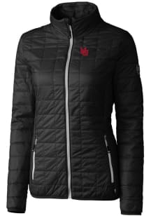 Cutter and Buck Nebraska Cornhuskers Womens Black Vault Rainier PrimaLoft Filled Jacket