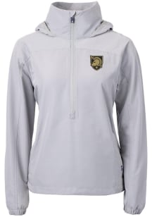 Cutter and Buck Army Black Knights Womens Grey Charter Eco Pullover