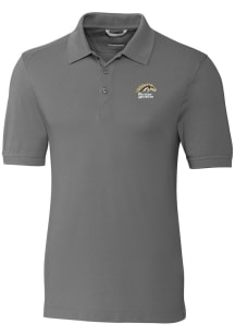 Cutter and Buck Western Michigan Broncos Mens Grey Advantage Short Sleeve Polo