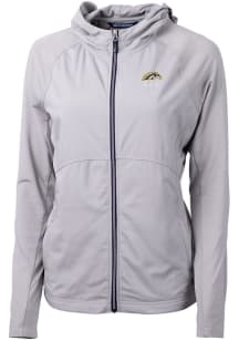 Cutter and Buck Western Michigan Broncos Womens Grey Adapt Eco Light Weight Jacket