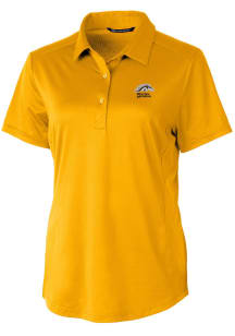 Cutter and Buck Western Michigan Broncos Womens Gold Prospect Short Sleeve Polo Shirt