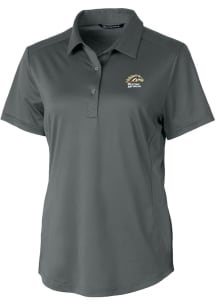 Cutter and Buck Western Michigan Broncos Womens Grey Prospect Short Sleeve Polo Shirt